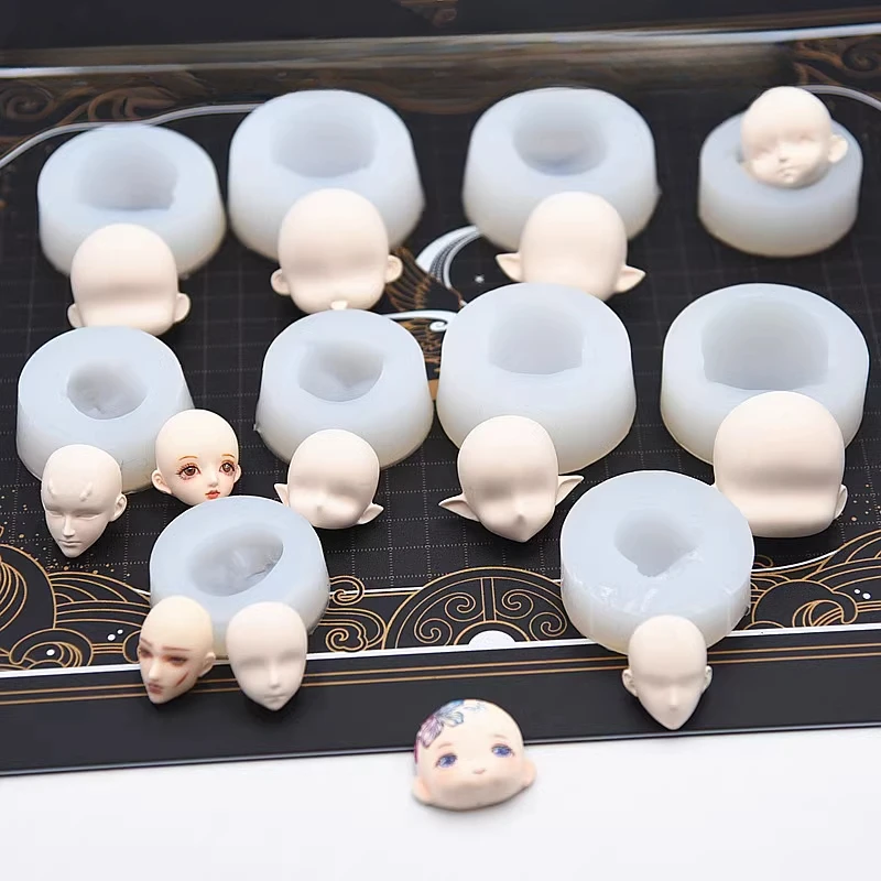 Diy Q - Ultraleichte Tonpuppe Silikon Gesichtsform Weicher Ton