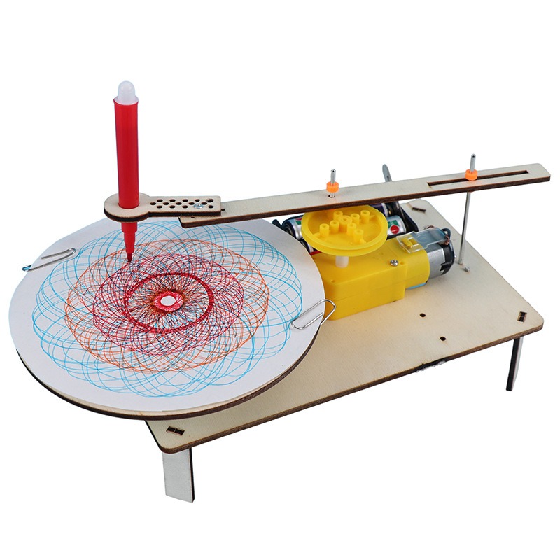 Diy Electronics For Kids - 1-3 Stück DIY Holz-Elektro-Plotter Zeichenroboter Spielzeug