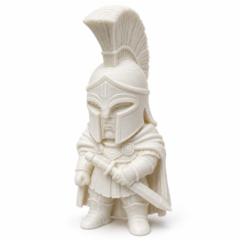 Diy Q - Unbemalte Weiße Antike Griechische Spartanische Krieger-Figur