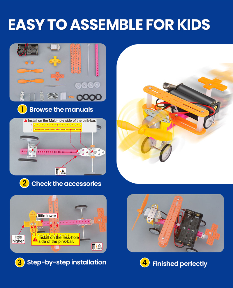 6-teiliges Robotik-Set Wissens – Diy Electronics For Kids Bewertung und Preis